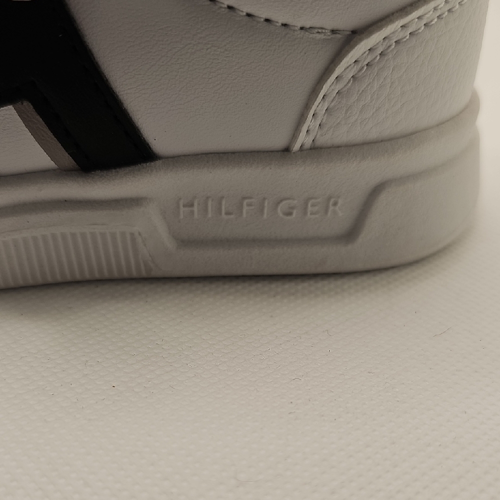 Tommy Hilfiger Kids White and Black Sneakers - Picture 2 of 6